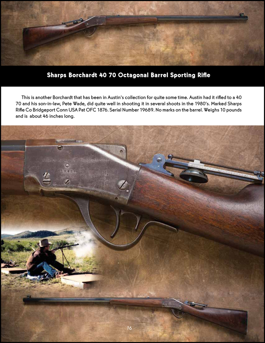 Book by Janet Monk 
               about Austin Monk's Sharps Rifles collection